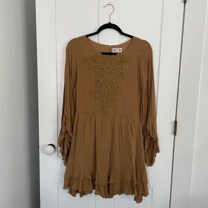 Joyfolie Mustard Yellow Dress